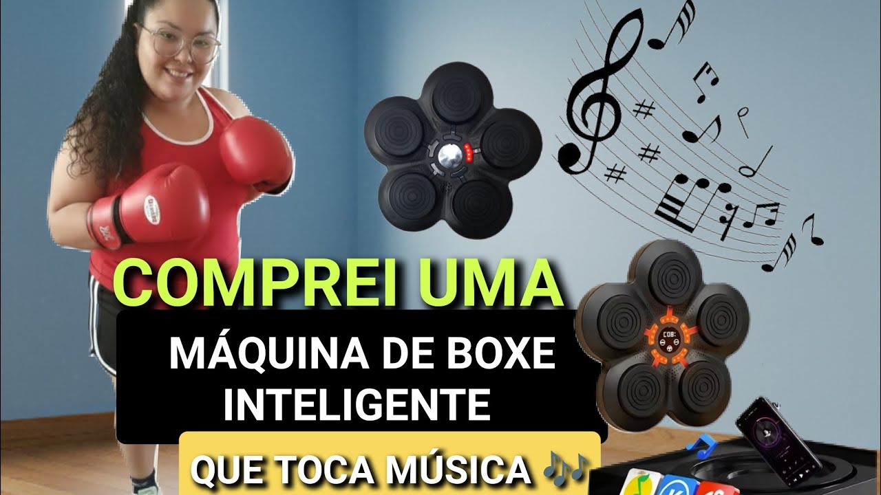 COMPREI UMA MÁQUINA DE BOXE INTELIGENTE! Ela toca até músicas da sua playlist!!!!