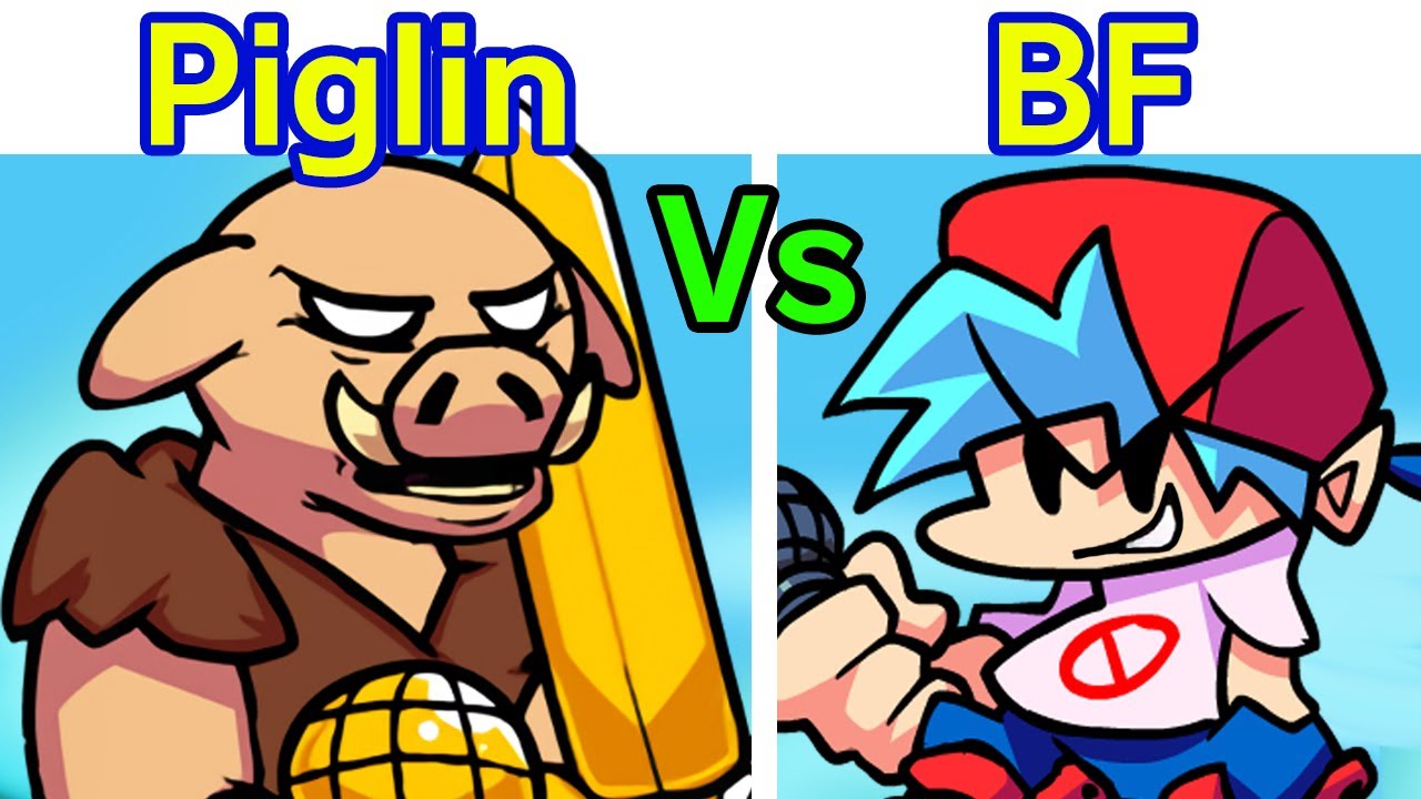 Friday Night Funkin' - VS Piglin FULL WEEK (FNF Mod/Hard) (Minecraft Pigstep Song)