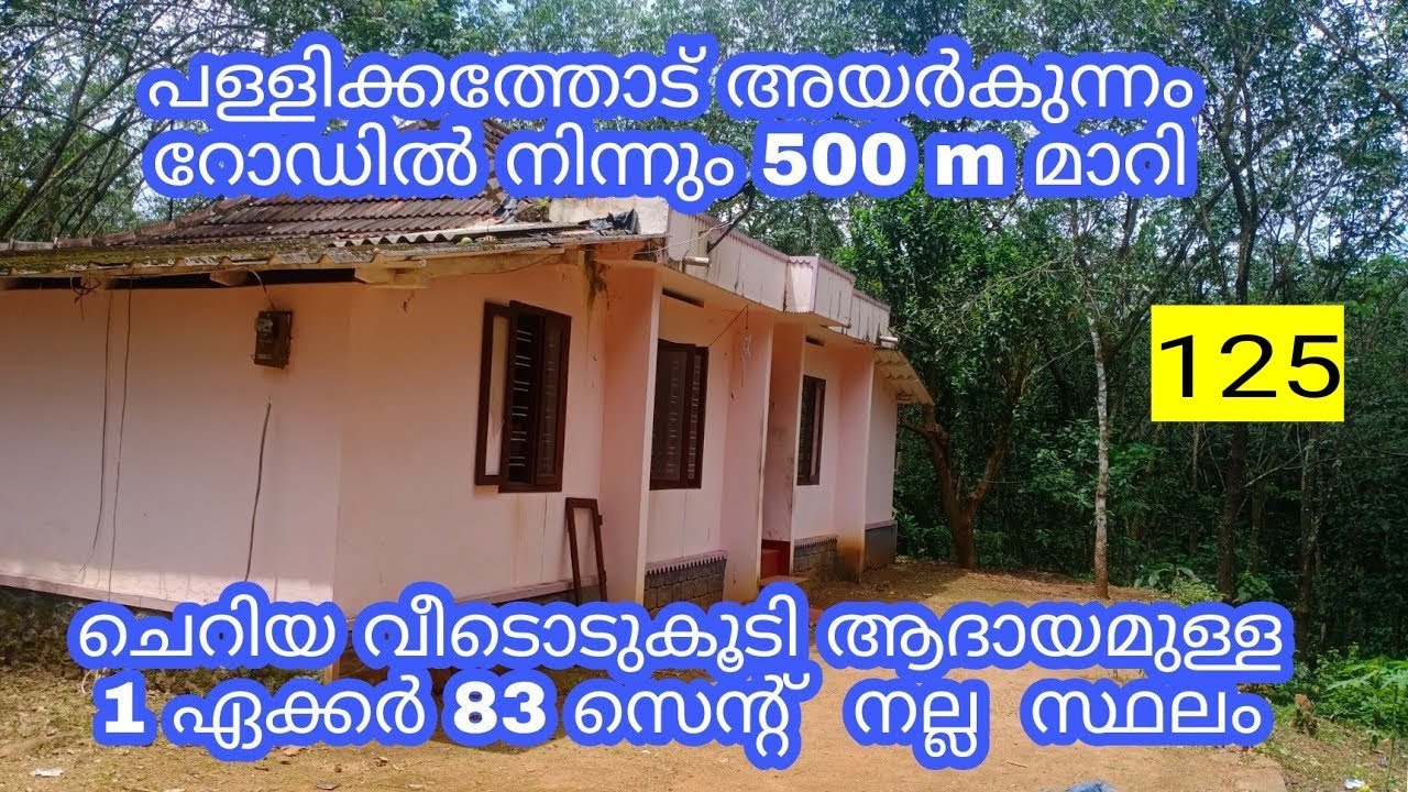 1.acre 83 cent land for sale near  Pallickathod Ayarkunnam road #landforsale #landatlowcost 125