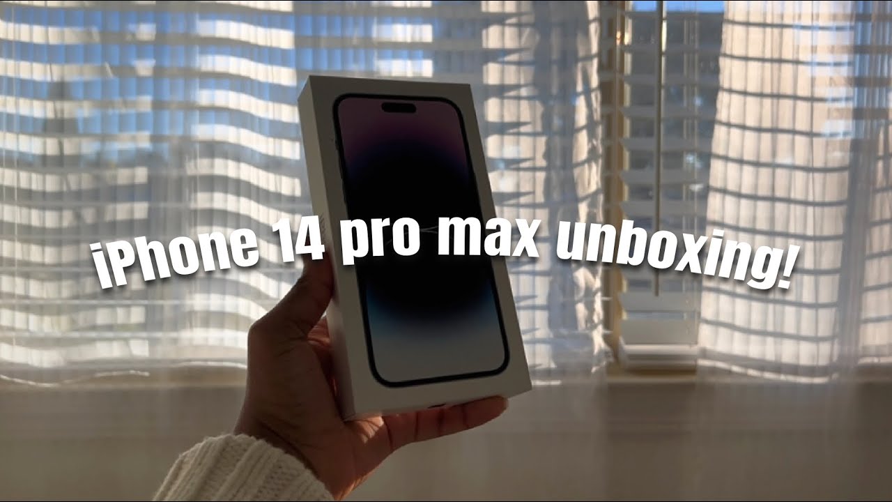 iPhone 14 Pro Max (deep purple) Unboxing 💜 relaxing + aesthetic 🤍