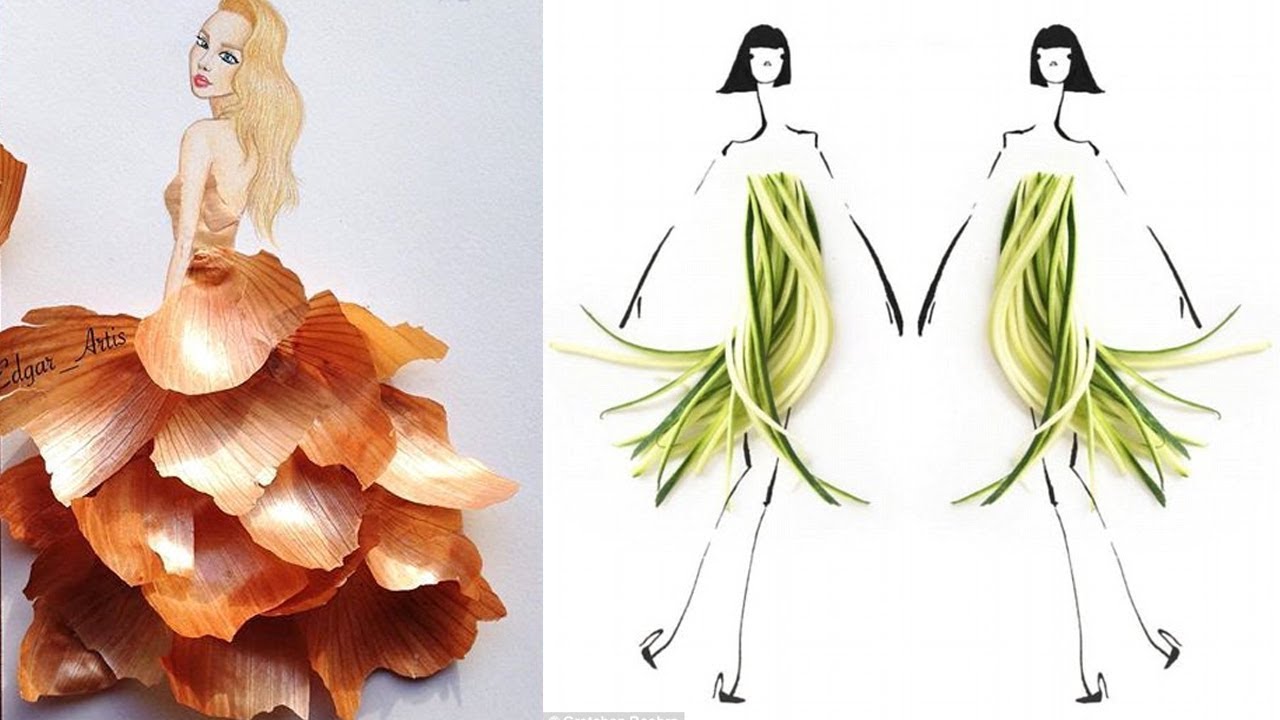 Moda creativa con frutta