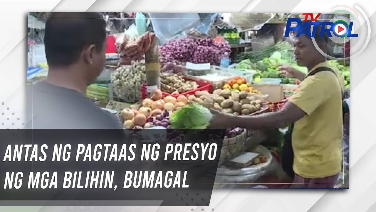 Antas ng pagtaas ng presyo ng mga bilihin, bumagal | TV Patrol