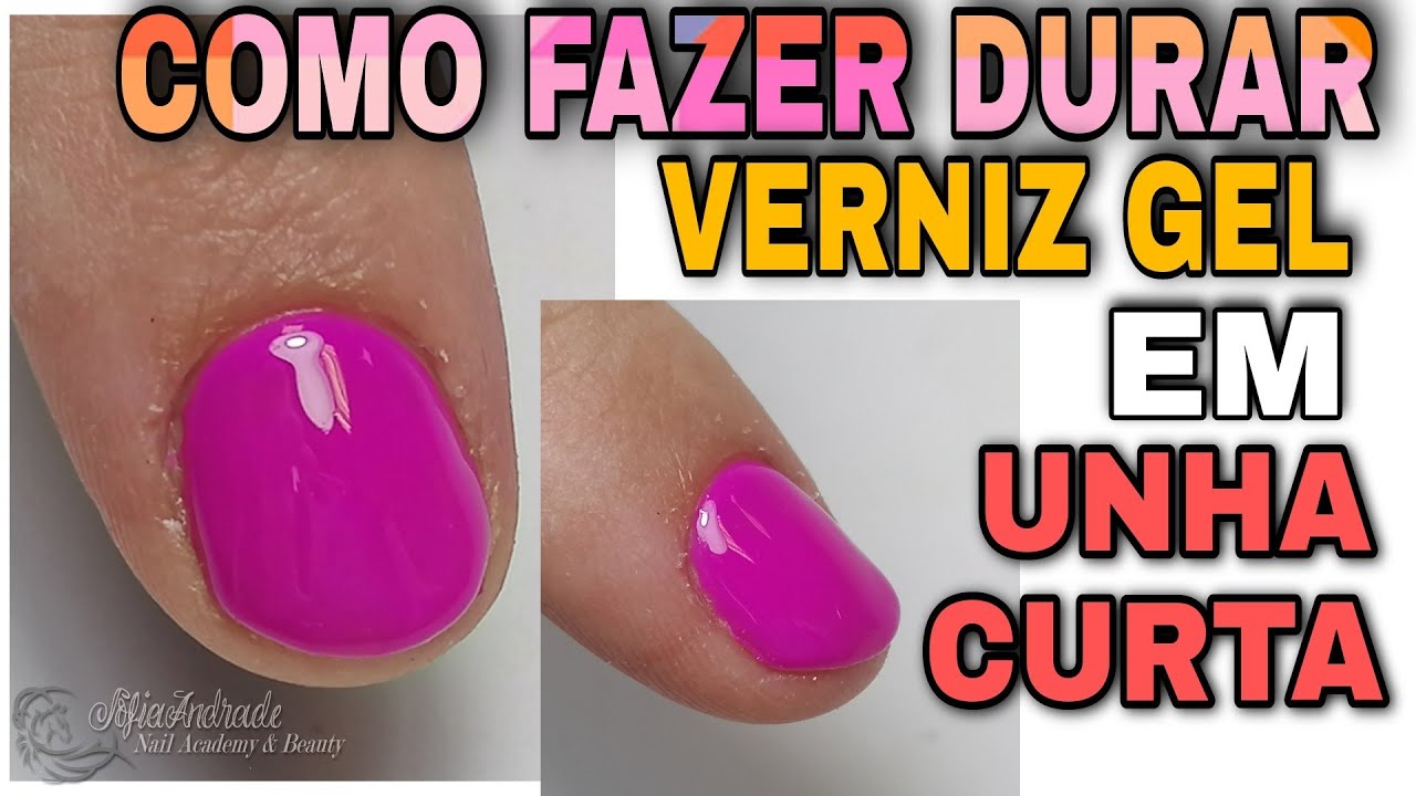 Como fazer verniz gel dur&aacute;vel unha curta how to make gel polish in short nails last longer