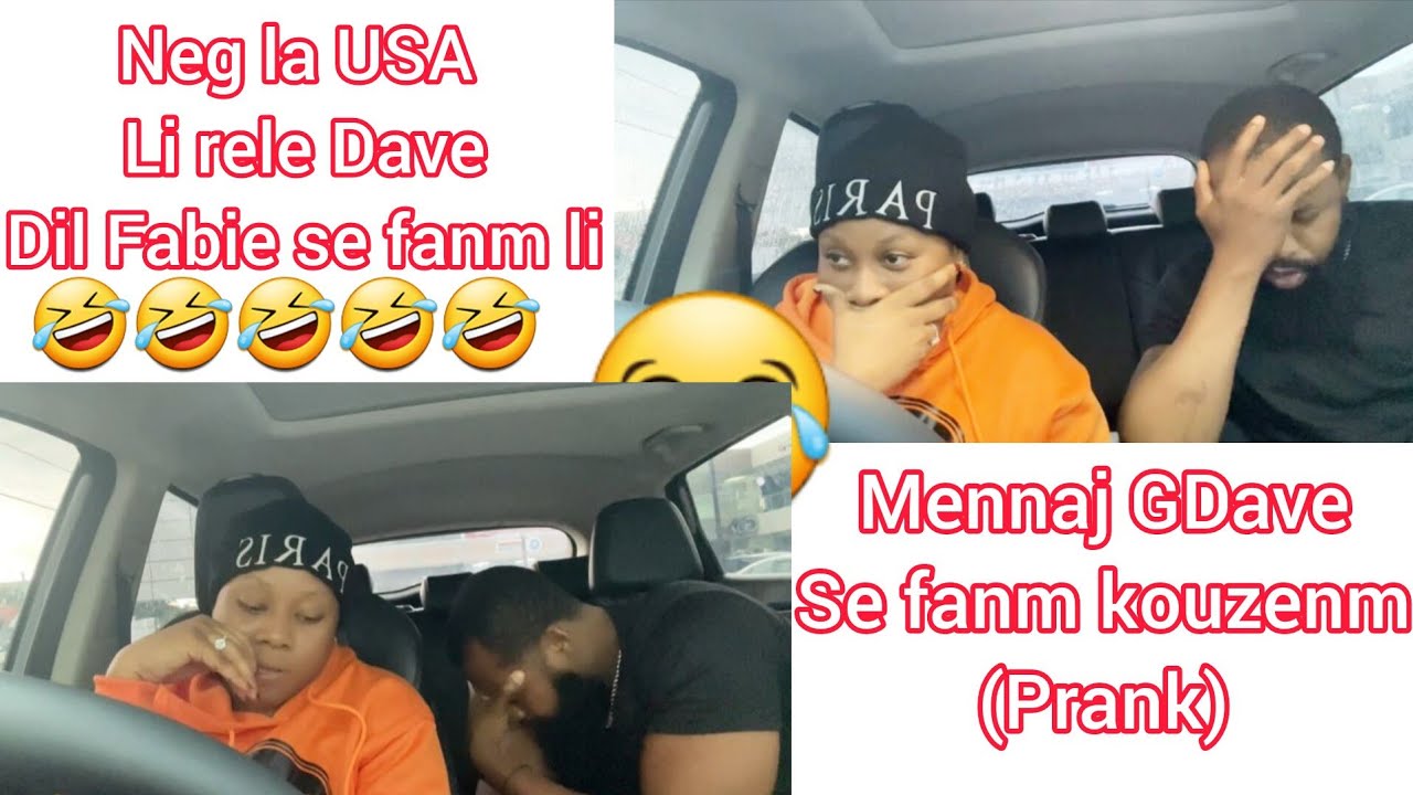 PRANK/ mennaj Gdave se fanm kouzinm,mfèl pale à kouzinm kriye mete pye🤣🤣🤣 anmweyyyyy 🤣🤣🤣🤣