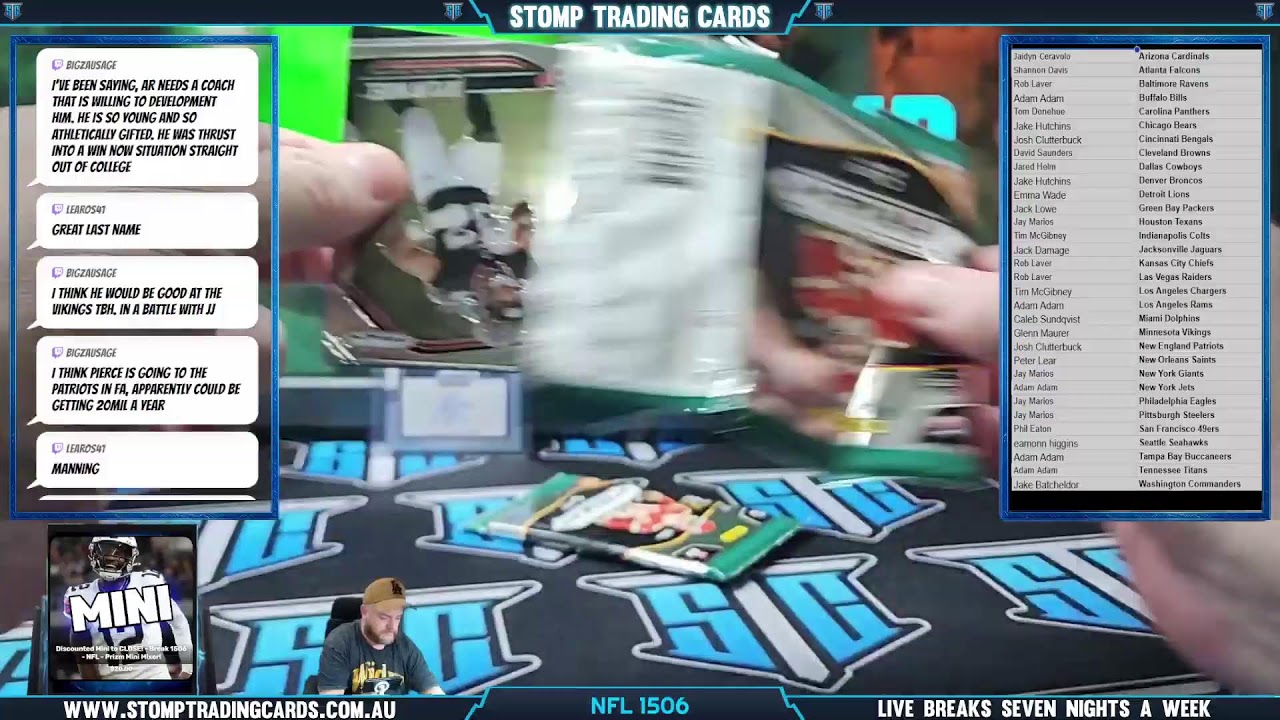 🔴 Break 1506 - NFL - Prizm Mini Mixer!