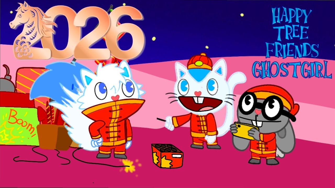 Happy Tree Friends Ghostgiel - Happy Chinese New year 🧧🎆🎇🧨 #happytreefriends  @ShadowMax0HTF785