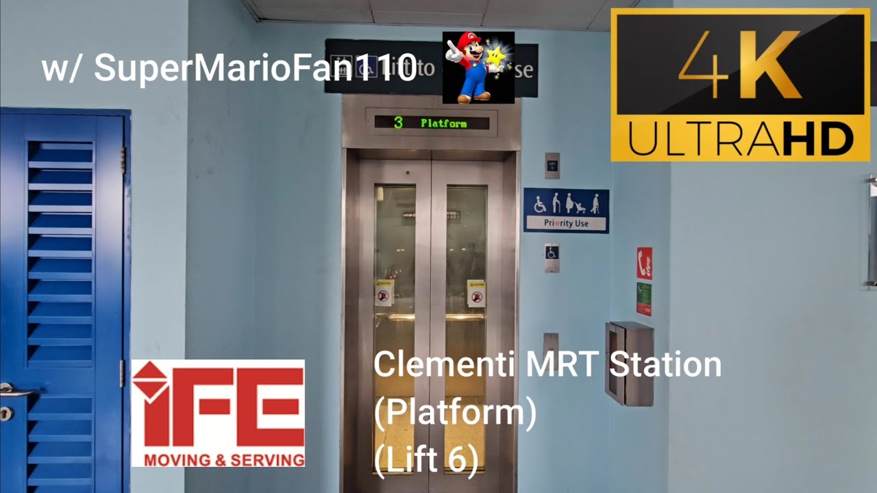 iFE lift 6 at Clementi MRT Station (Platform)