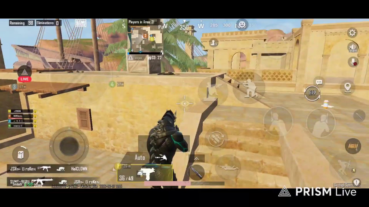 Live streaming of MAMBA GAMING