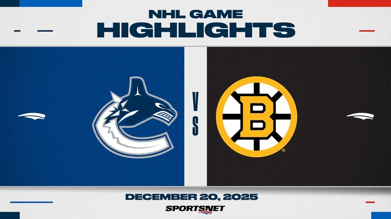 NHL Highlights | Canucks vs. Bruins - December 20, 2025