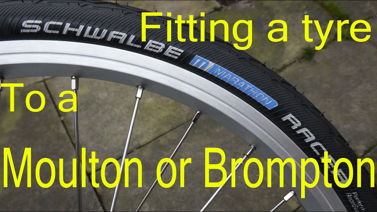Fitting tyre to a Moulton or Brompton rim