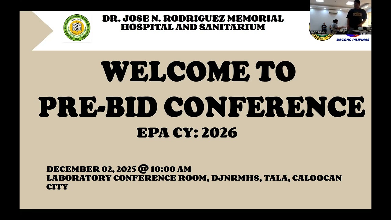 PREBID CONFERENCE - SERVICES