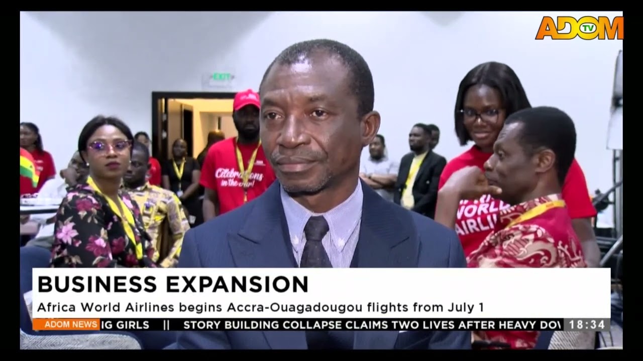 Business Expansion: Africa World Airlines begins Accra Ouagadougou flights from July 1 -Evening News