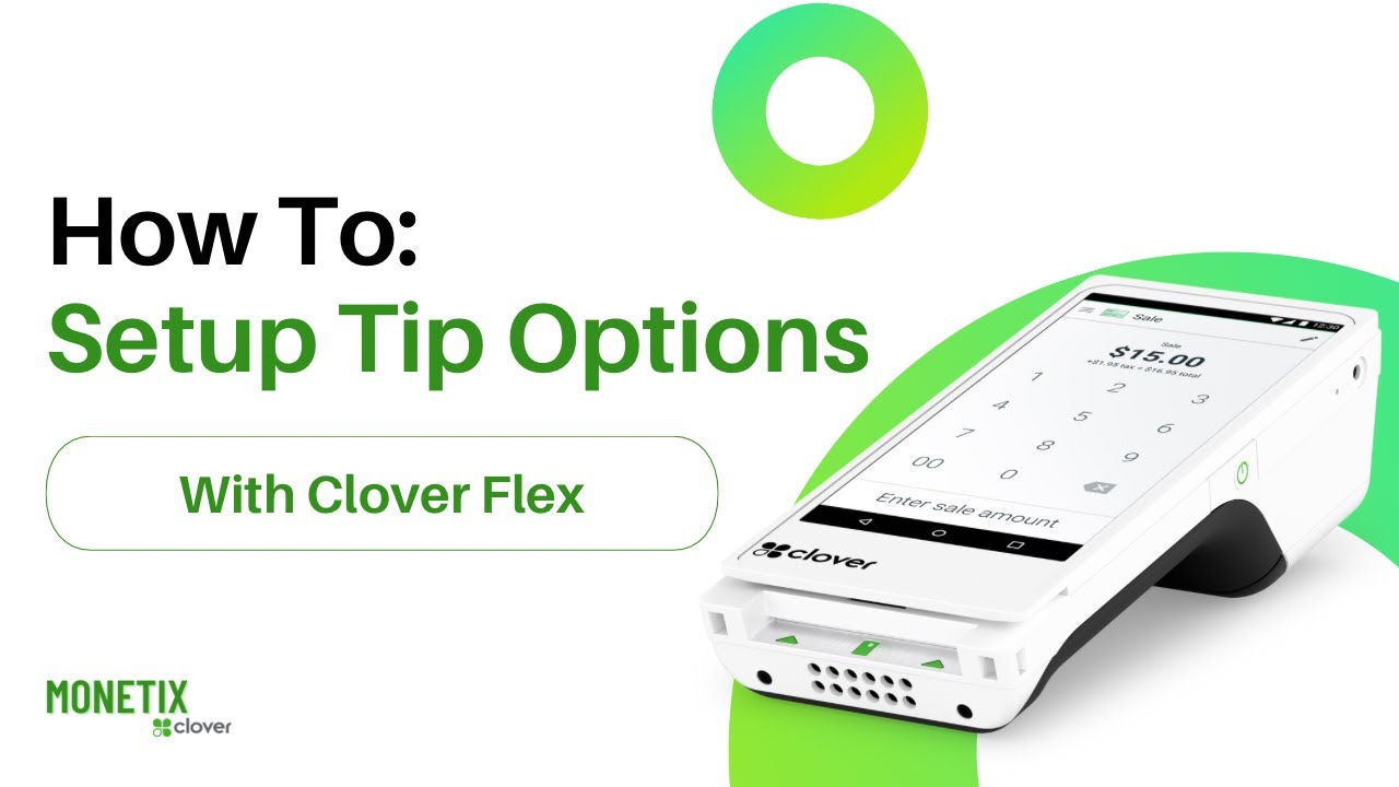 How to Setup Tip Options on Clover Flex (3rd Gen)