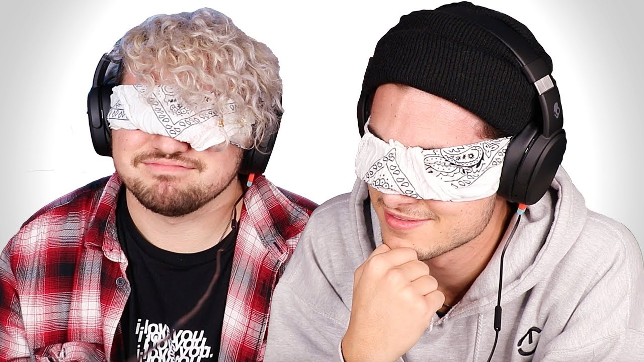 2 BOYS GUESS ASMR SOUNDS BLINDFOLDED