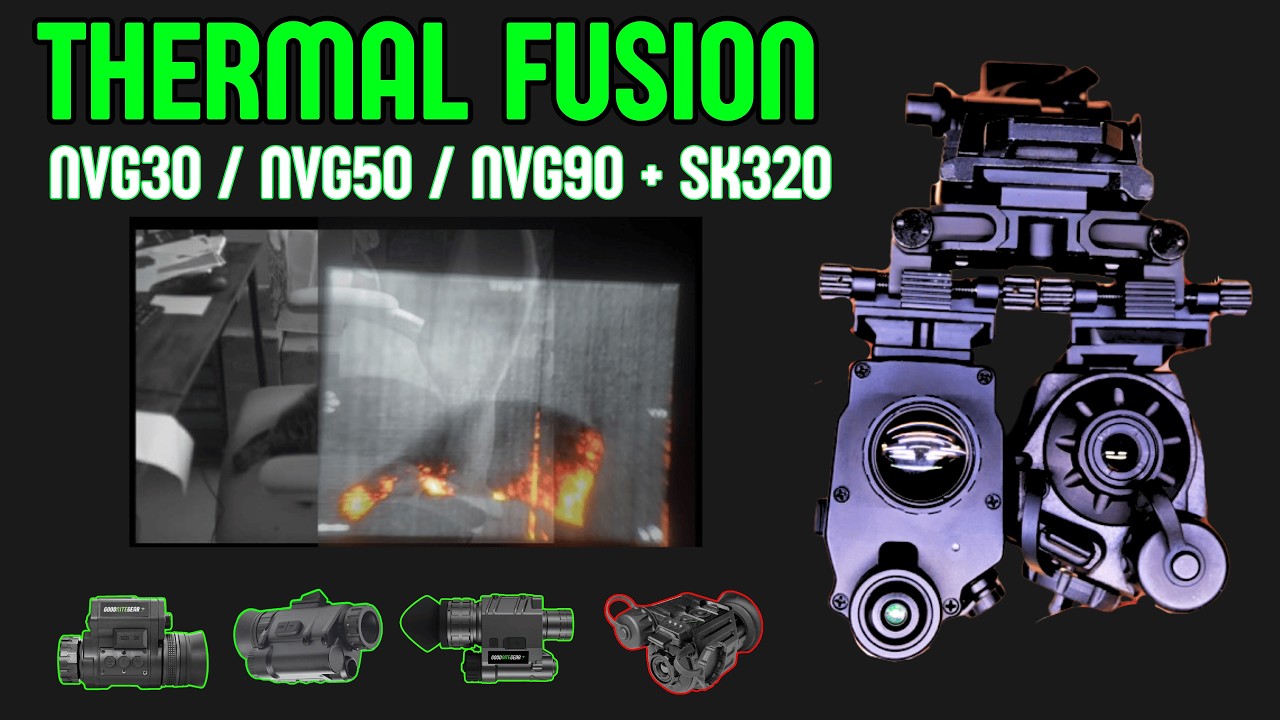 Digital Night Vision +Thermal Fusion - NVG30 / NVG50 / NVG90 + Armasight Mini SK 320