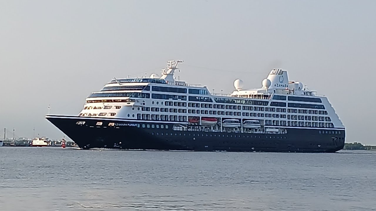 The Azamara Pursuit cruise ship operates under the flag of the Marshall Islands.