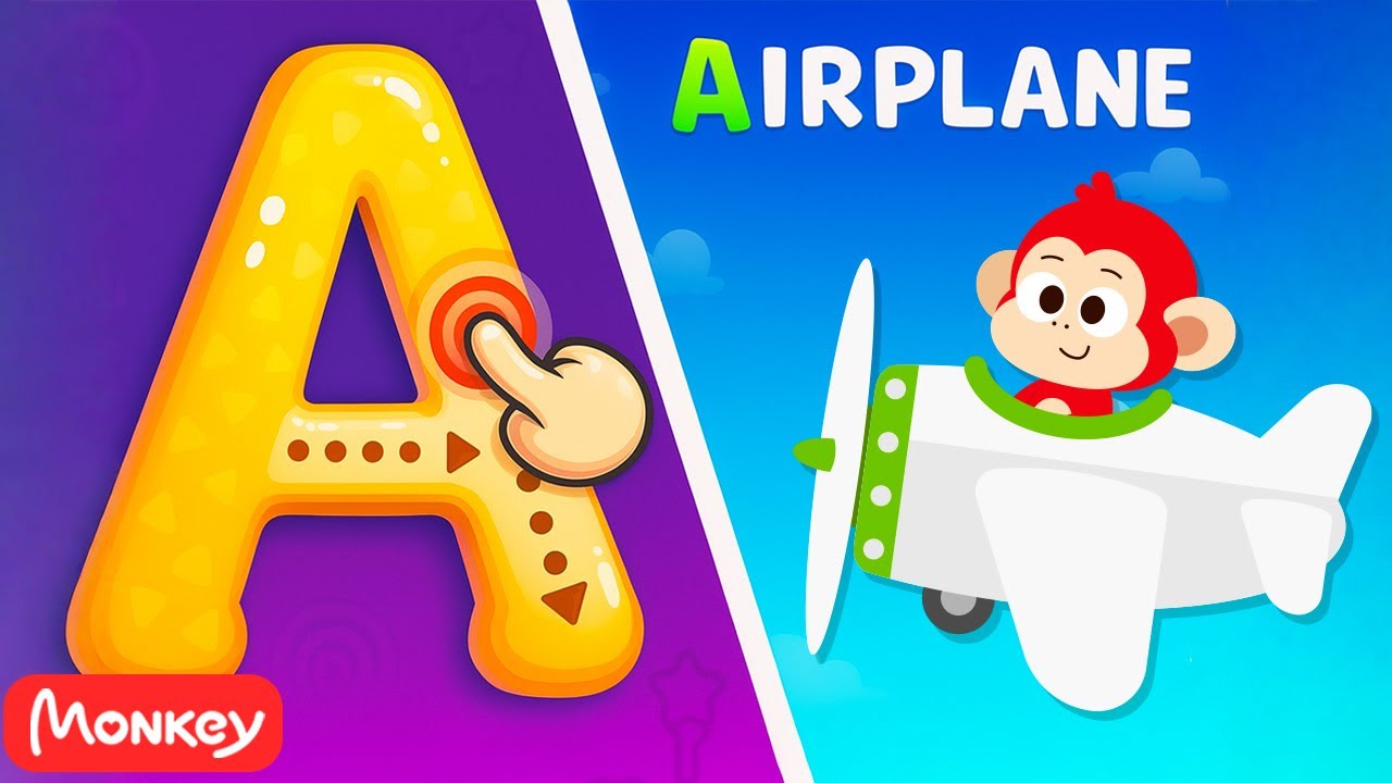 ABC Alphabet for Kids 🔠🍬 Learn ABC Letters A to Z For Toddlers ️🎵 Monkey Junior Play & Learn