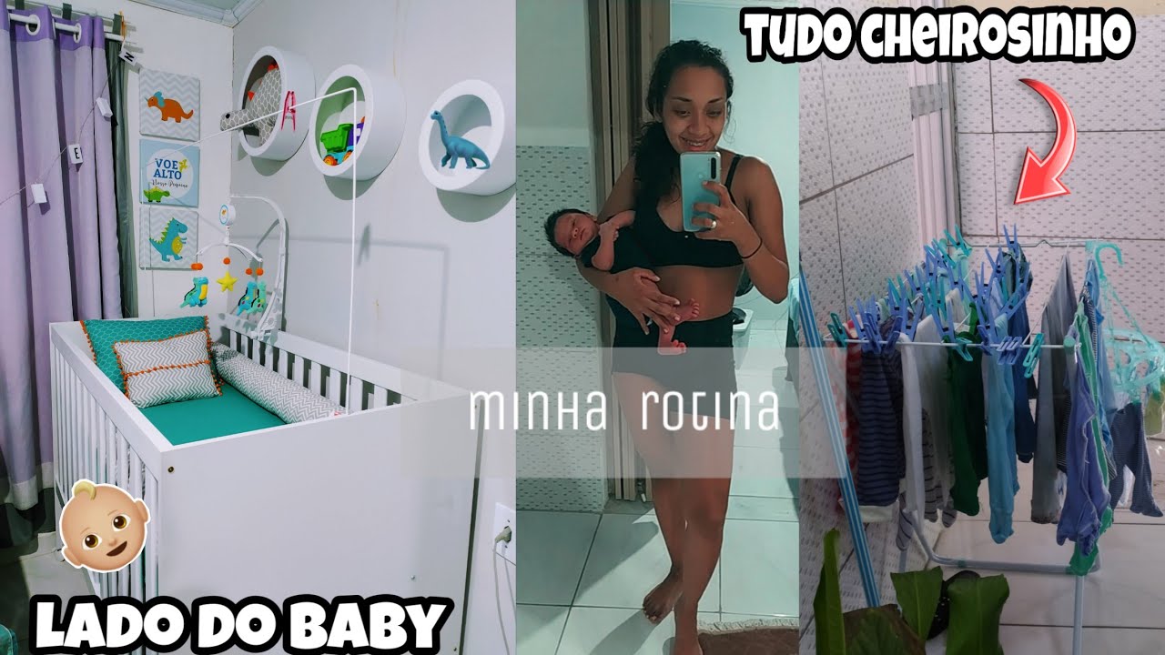 Rotina com bebê | levei o Thales ao pediatra | lavei as roupinhas dele🤱🏽