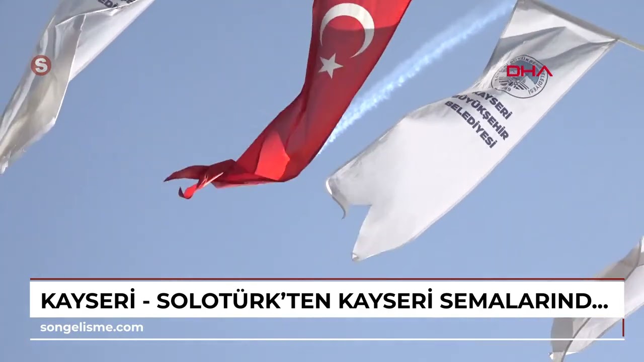 Kayseri - SOLOTÜRK'ten Kayseri semalarında gösteri uçuşu