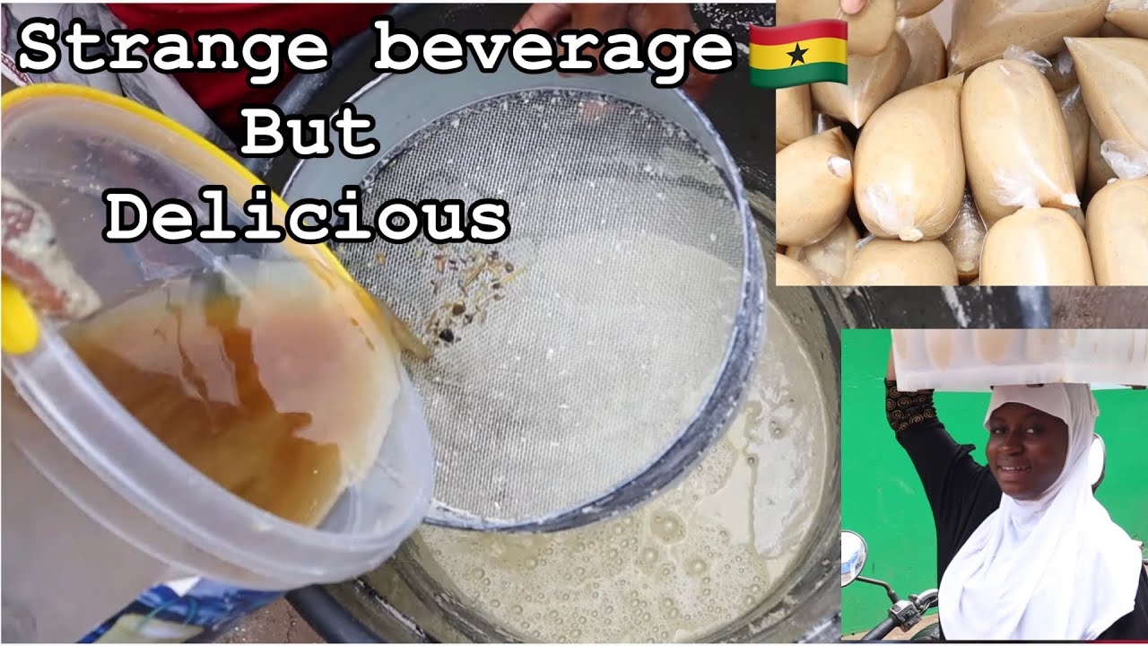 How to Make Ghana’s STRANGEST BEVERAGE || Kunukanwa || Millet + Potash/Kanwu , Sunyani Ghana