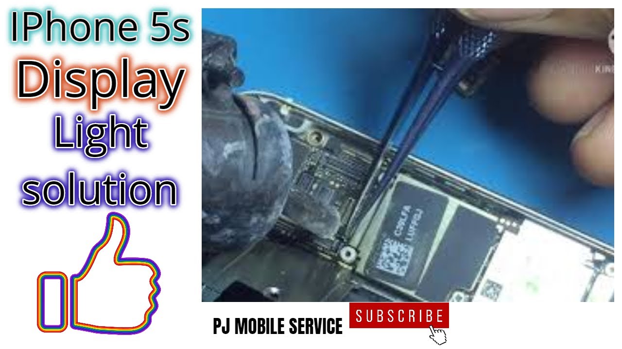 iphone 5s lcd light solution
