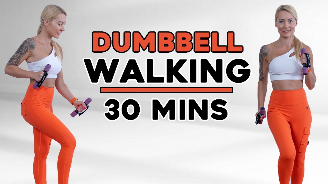 30 Min Full Body Fat Burning 🔥 Workout with Dumbbells | Knee Friendly