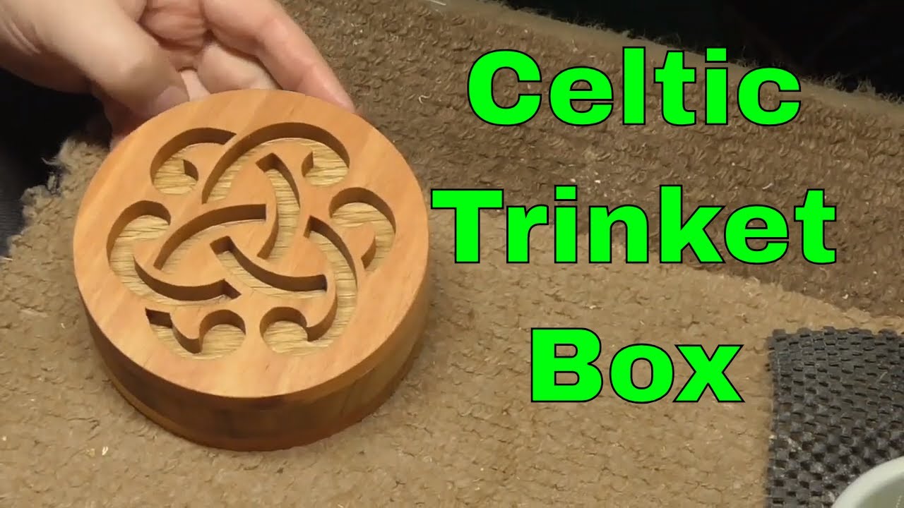 Celtic trinket box on the scroll saw