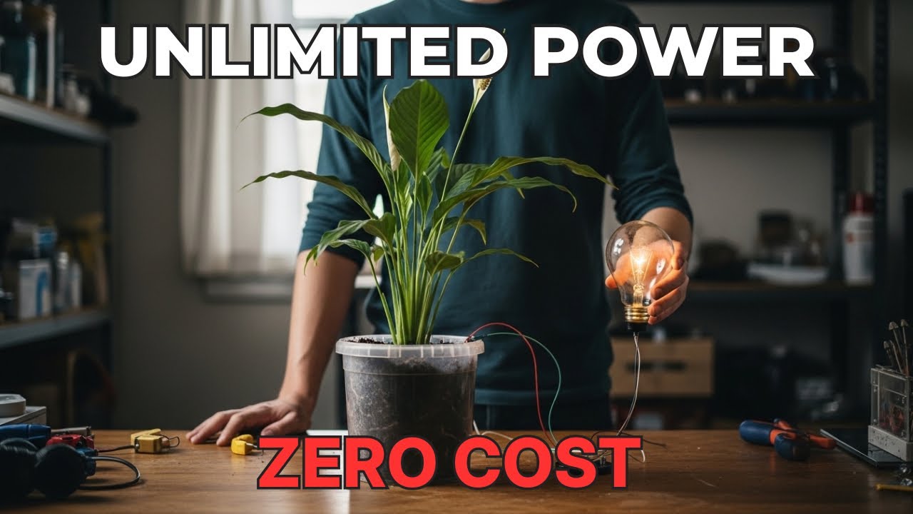 Grow Unlimited Electricity In A Pot. 0$. No Solar. The 5 Min Setup.