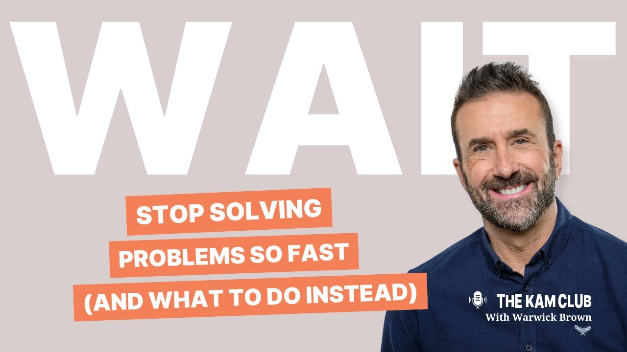 Stop Solving Problems So Fast! (And What to Do Instead)