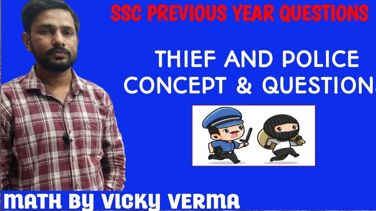 ||Thief and police Concept (TIME,SPEED AND DISTANCE ) || MATH BY VICKY VERMA