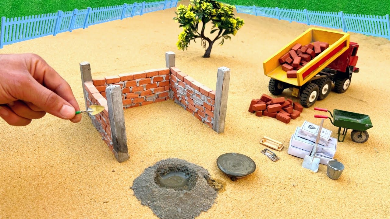 diy truck bricks house construction science project @sanocreator
