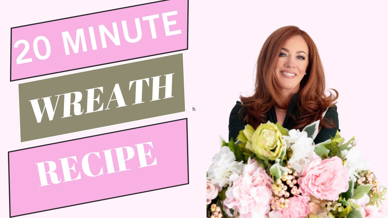 Make a spring wreath in 20 minutes