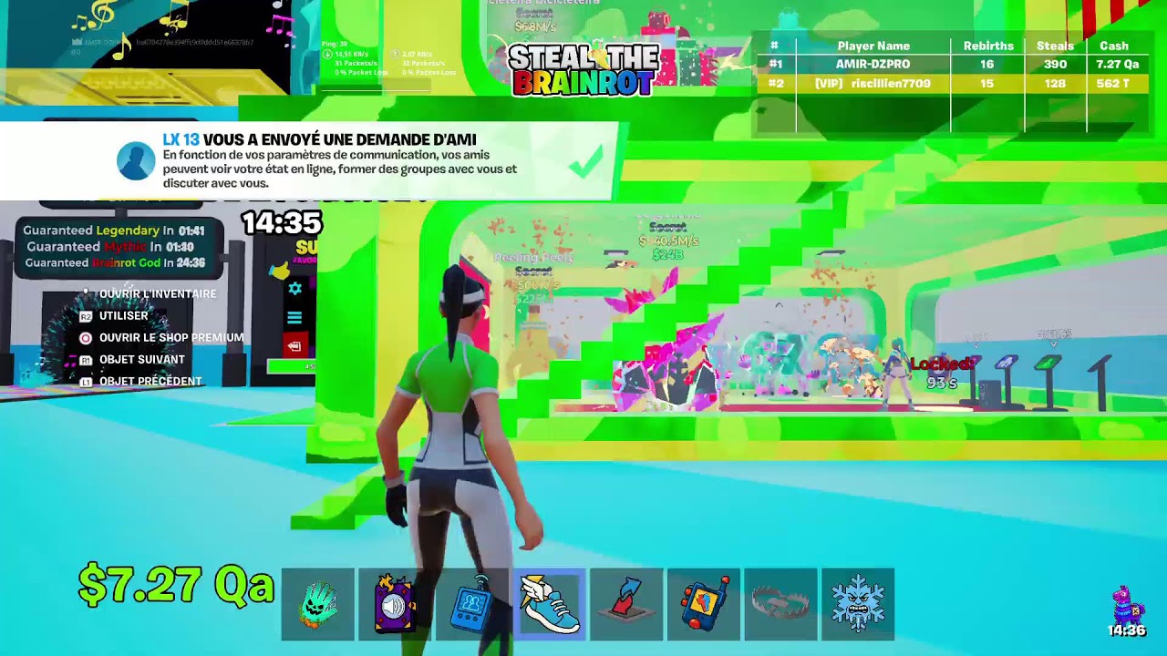 LIVE CHILL FORTNITE STEAL THE BRAINROT JE (TRADE AVEC VOUS)