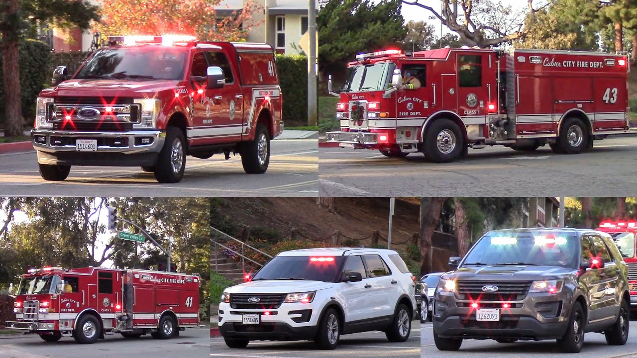 Culver City Fire Dept. Structure Fire Response