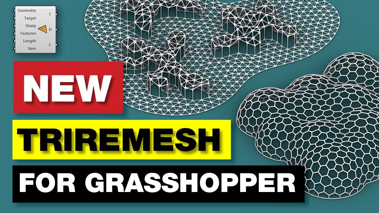 TriRemesh Component in Grasshopper Explained | Rhino 7