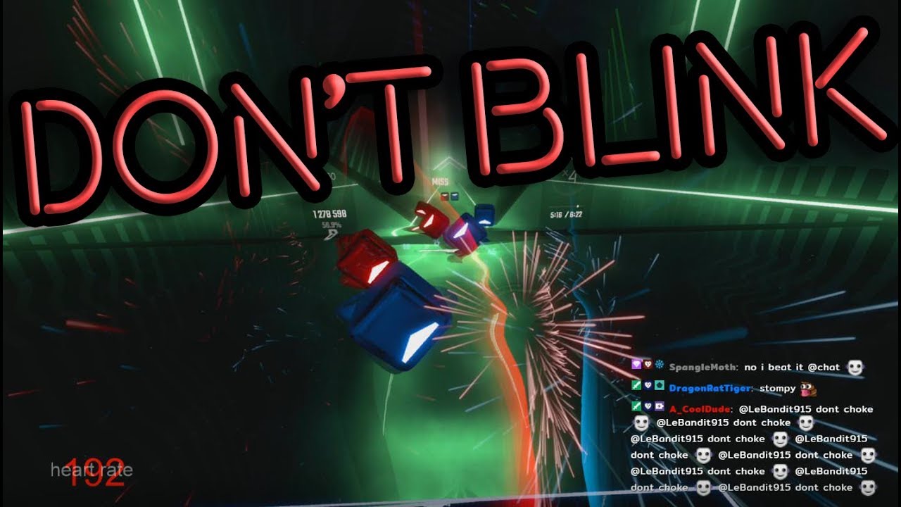If you blink, you LOSE (burn this moment into the retina of my eye)