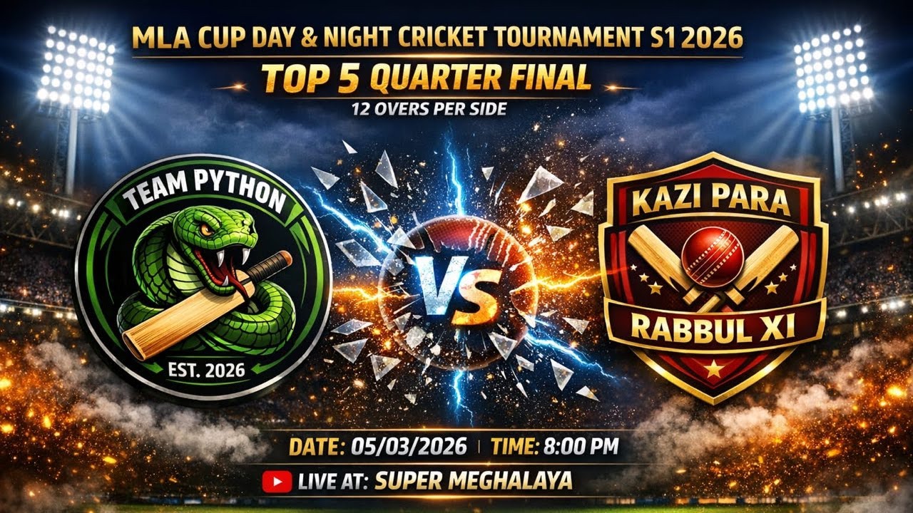 MLA CUP S1 DAY & NIGHT | QUARTER FINAL | KAZIPARA RABBUL XI VS TEAM PYTHON