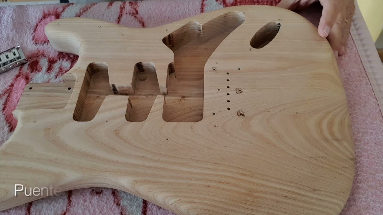 Construcción de una guitarra eléctrica modelo Stratocaster. Parte 2: el cuerpo y armado final