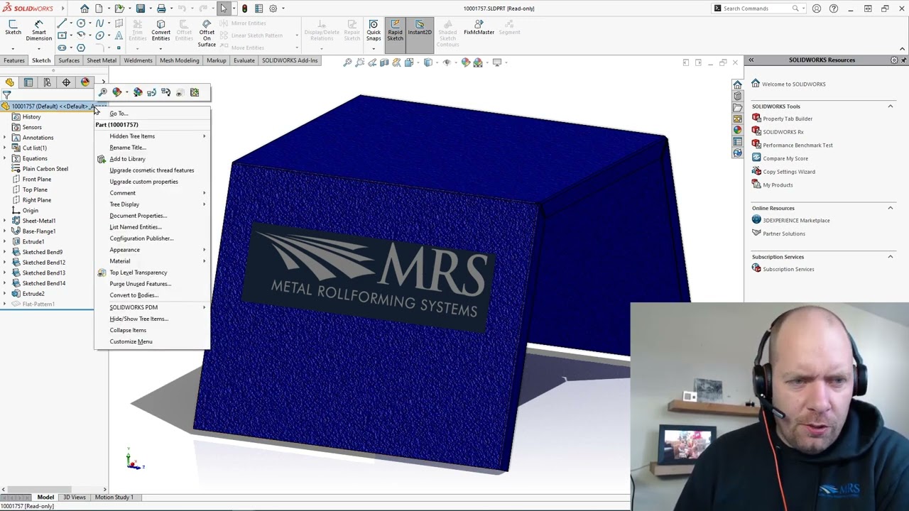 SOLIDWORKS Tips: How to calculate amount of coating and link to a SOLIDWORKS property