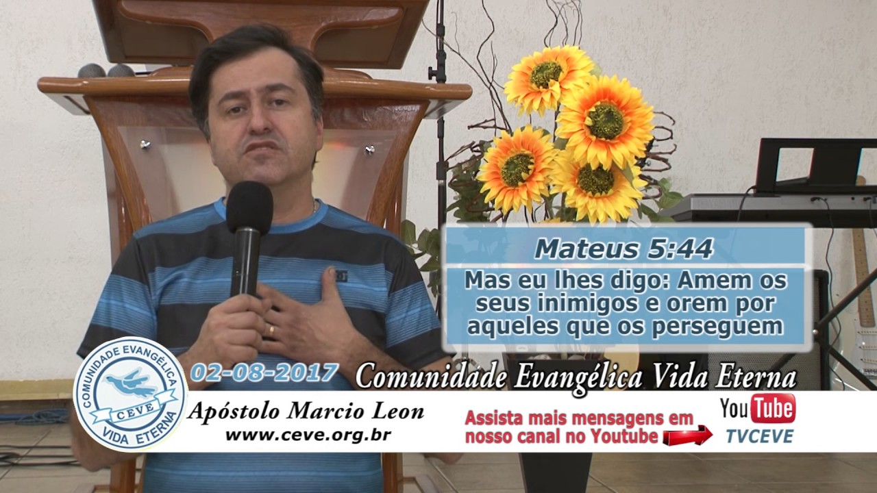 TV CEVE Alimento Di&aacute;rio com Ap&oacute;stolo M&aacute;rcio Leon 02/08/2017