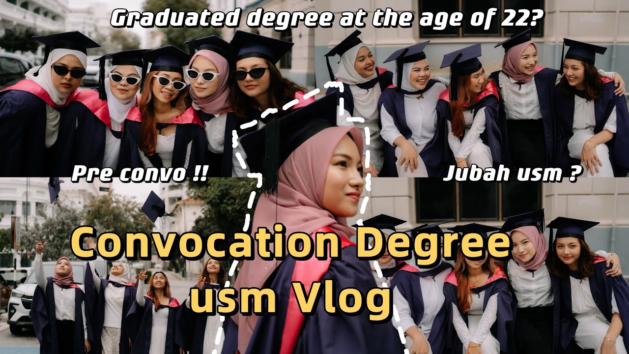 MY DEGREE GRADUATION VLOG 👩‍🎓 | USM | ( pre-convo, usm convocation, jubah usm) 💜✨ #graduation