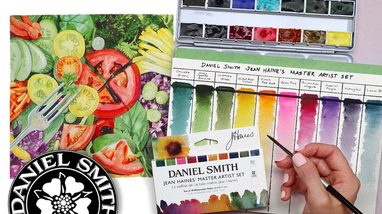 Пробуем набор акварельных красок Daniel Smith Jean Haines Master Artist