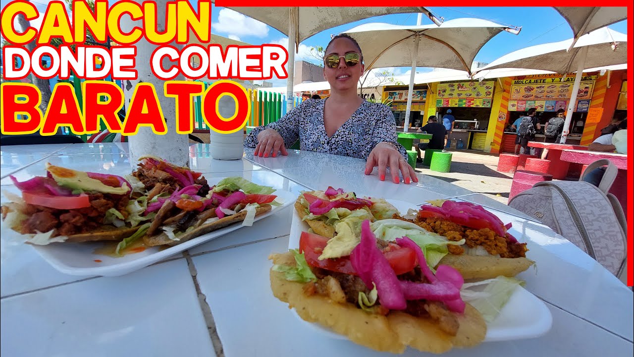 Donde comer BARATO en CANCUN - Parque GASTRONÓMICO de Cancún