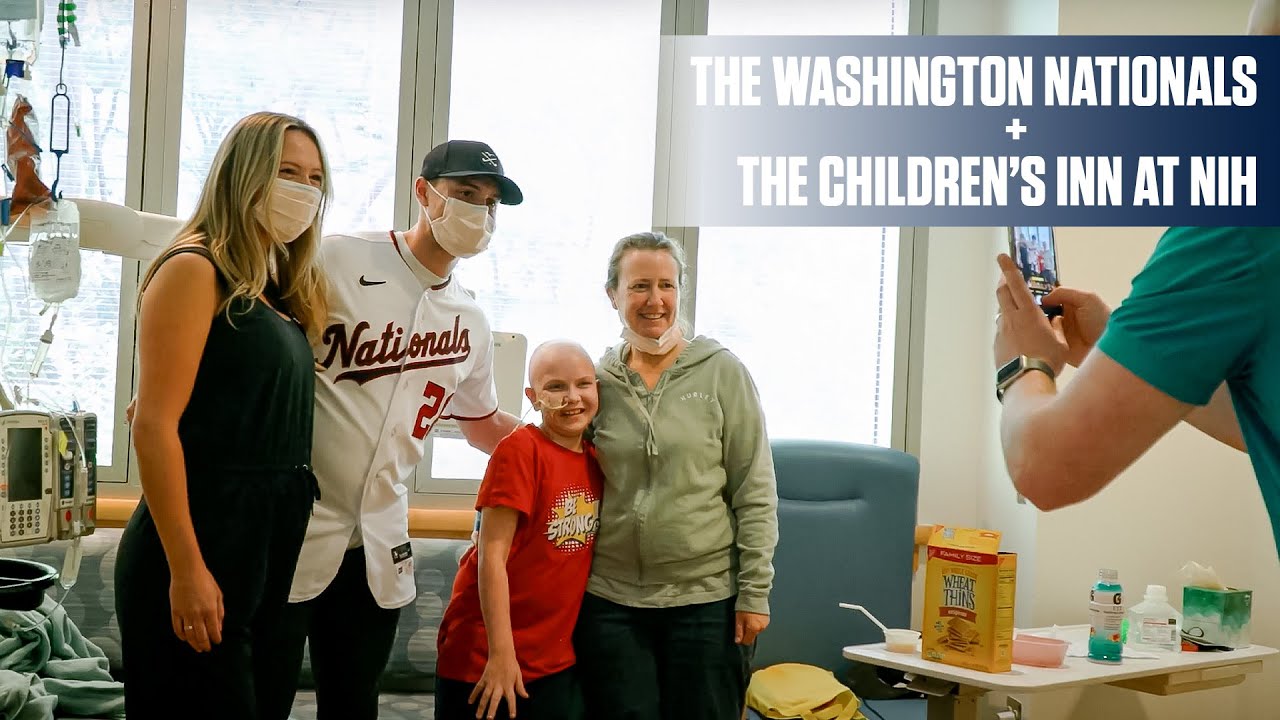 Nationals Visit The Children's Inn at the National Institutes of Health