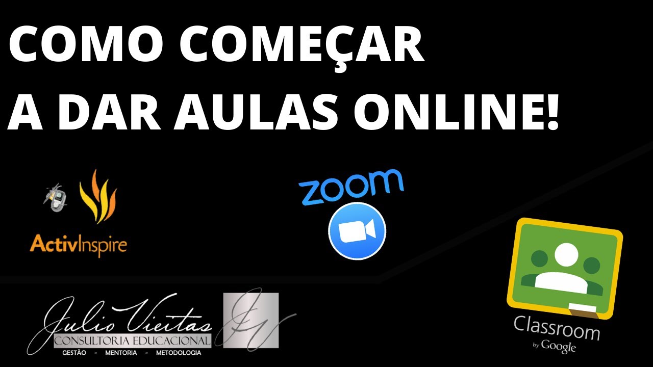 Como começar a dar aulas online -  Julio Vieitas