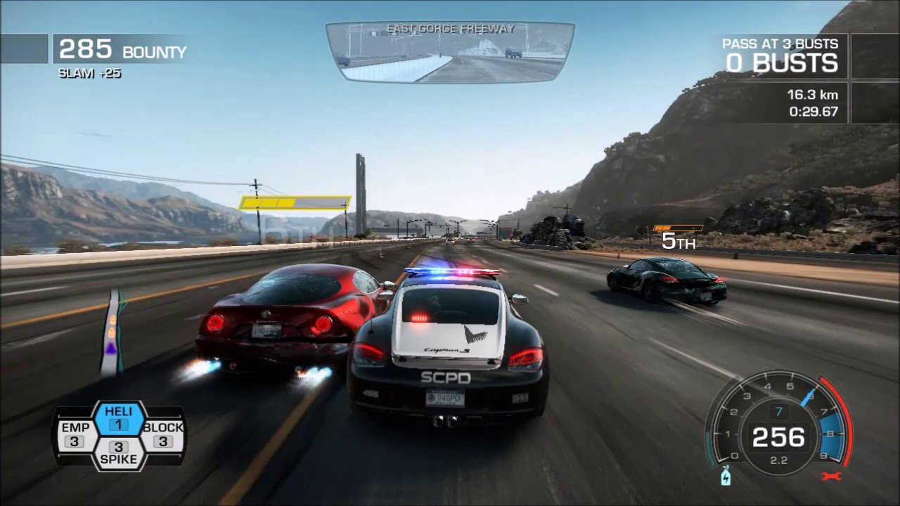 NFS Hot Pursuit Point of Impact Police Porche Cayman S