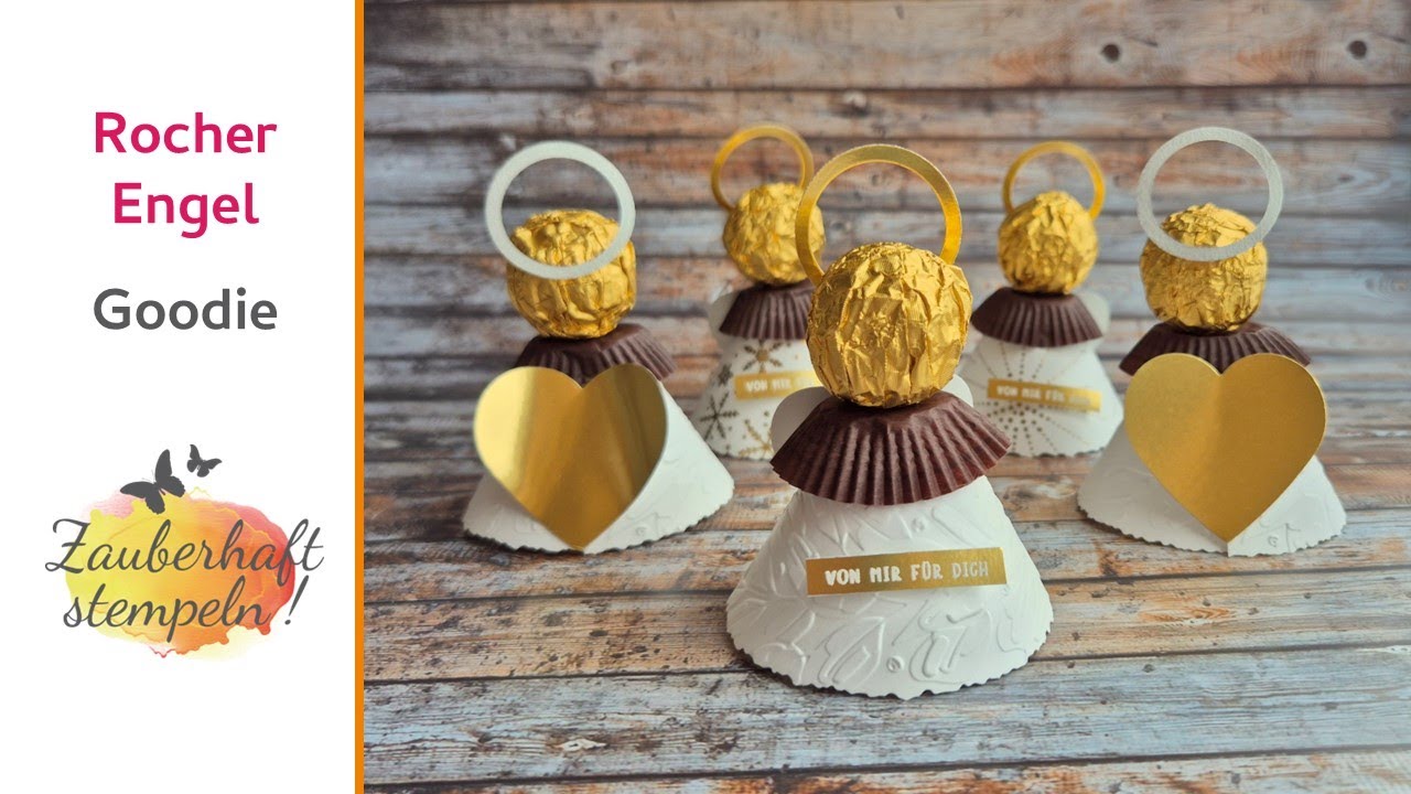 🎄 Schnell & einfach: Himmlische Weihnachtsengel basteln – süßes ruckzuck Rocher Goodie 😇 DIY Goodies