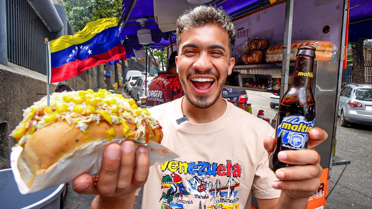 Probando COMIDA CALLEJERA en VENEZUELA 🇻🇪 | Las mejores SALSAS del MUNDO