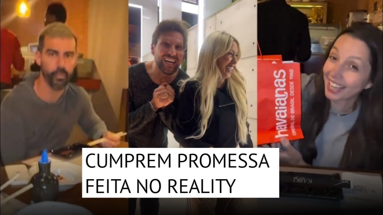 RADAMÉS E CAROL JANTAM COM TALIRA E RAFAEL E CUMPREM PROMESSA FEITA NO REALITY