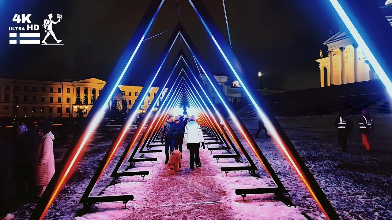 A Visual Symphony: Lux Helsinki 2025 Lights Up Finland (4K Spectacle)
